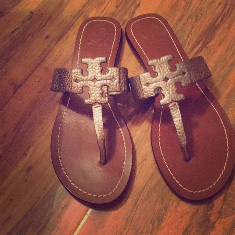 TORY BURCH NWB Moore Metallic Leather